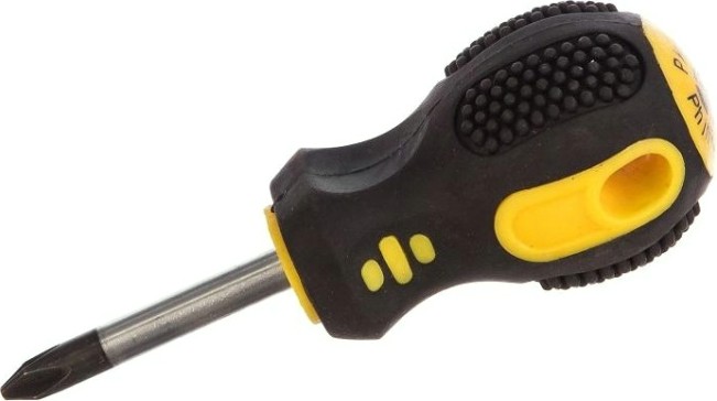 Отвертка крестовая Biber Крафтер 86024 CrV сталь ph 2х38мм (бочка) [тов-141916]