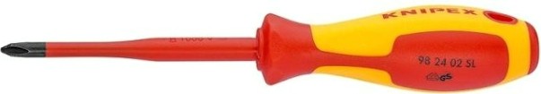 Отвертка крестовая диэлектрическая KNIPEX 982402SL 1000 V, PH2 х 100 мм [KN-982402SL]