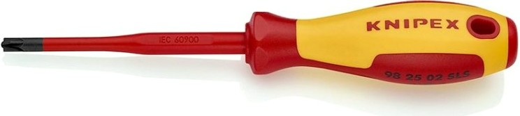 Отвертка крестовая диэлектрическая KNIPEX 982502SLS 1000 V, Plus/Minus Z [KN-982502SLS]