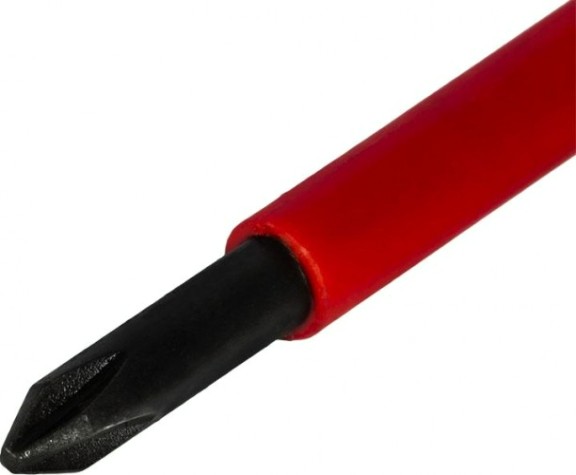 Отвертка крестовая диэлектрическая Кобальт 646-492 ultra grip ph-1х80 мм cr-v, двухкомпонентная рукоя