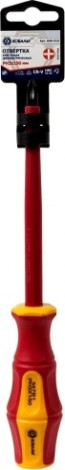 Отвертка крестовая диэлектрическая Кобальт 646-515 ultra grip ph-3х150 мм cr-v, двухкомпонентная руко Отвертка крестовая диэлектрическая Кобальт 646-515 ultra grip ph-3х150 мм cr-v, двухкомпонентная руко