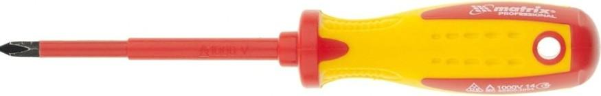 Отвертка крестовая диэлектрическая MATRIX PH1 х 75 мм 12926 [12926]