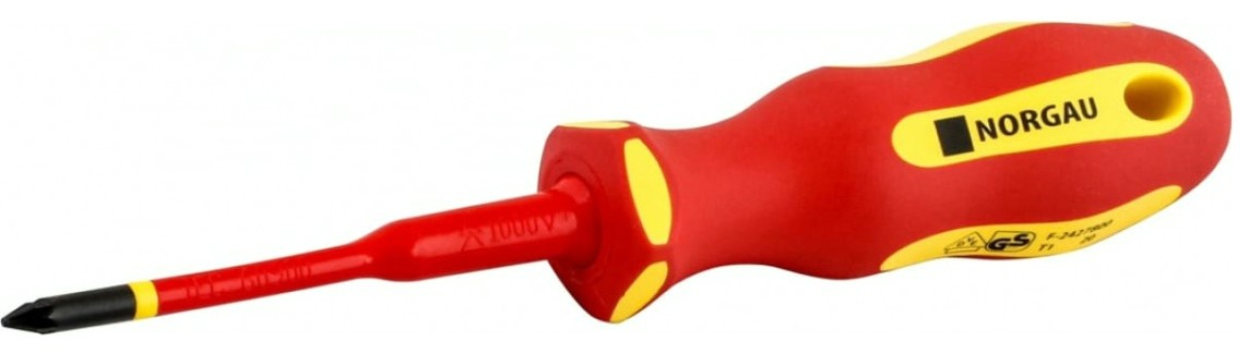 Отвертка крестовая диэлектрическая Norgau PZ2x100мм крестовая vde slim n172 [067074220]