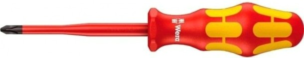 Отвертка крестовая диэлектрическая WERA Kraftform Plus 100 VDE 1000 V 162i PH/S # 2 х 100 мм WE-006451 [WE-006451]