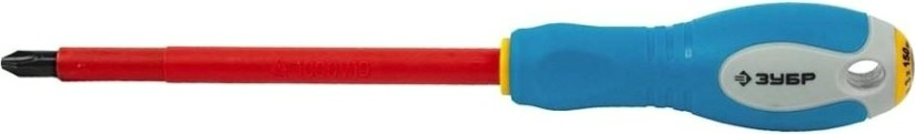 Отвертка крестовая диэлектрическая ЗУБР "ПРОФИ ЭЛЕКТРИК" VDE 1000 V PH 3 х 150 мм 25262-3-150 [25262-3-150]