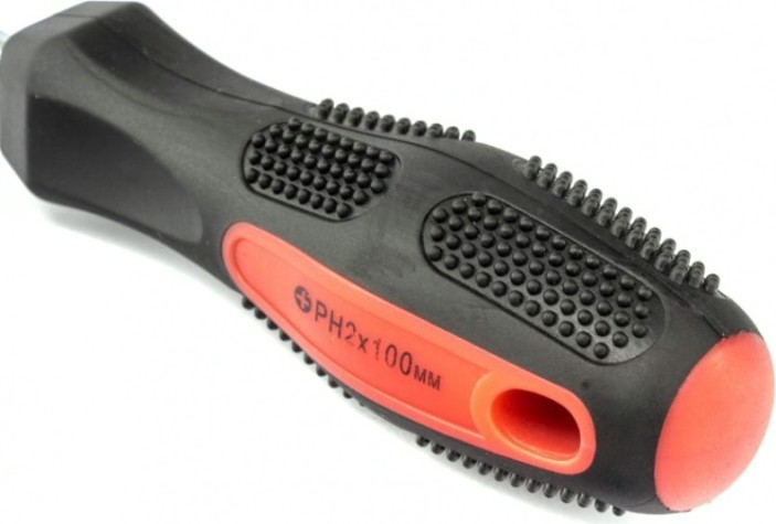 Отвертка крестовая Fusion MATRIX Anti-Slip PH2х100 мм, CrV, 2-х. компонентная рукоятка [12248]