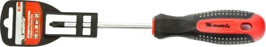 Отвертка крестовая Fusion MATRIX Anti-Slip PH2х100 мм, CrV, 3-х компонентная рукоятка [11441]