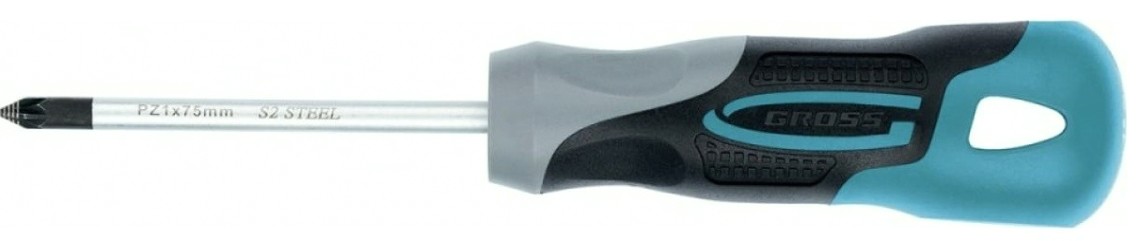 Отвертка крестовая GROSS 12156 PZ1x75 мм Отвертка крестовая GROSS 12156 PZ1x75 мм