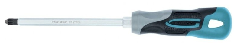 Отвертка крестовая GROSS 12163 PZ3x150 мм Отвертка крестовая GROSS 12163 PZ3x150 мм