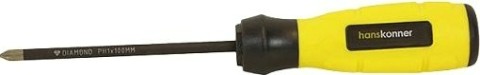 Отвертка крестовая HANSKONNER HK1040-16-PH1-100 алмазн. наконечник Отвертка крестовая HANSKONNER HK1040-16-PH1-100 алмазн. наконечник