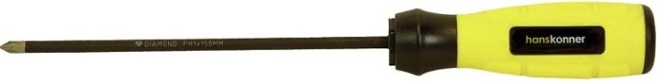 Отвертка крестовая HANSKONNER HK1040-16-PH1-150 алмазн. наконечник Отвертка крестовая HANSKONNER HK1040-16-PH1-150 алмазн. наконечник