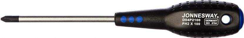Отвертка крестовая JONNESWAY D04P2100 FULL STAR, PH2 х 100 мм [047068]