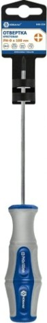 Отвертка крестовая Кобальт 646-324 ultra grip ph-0х100 мм cr-v, двухкомпонентная руко Отвертка крестовая Кобальт 646-324 ultra grip ph-0х100 мм cr-v, двухкомпонентная руко