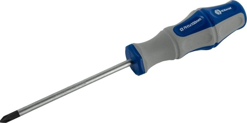 Отвертка крестовая Кобальт 646-331 ultra grip ph-1х100 мм cr-v, двухкомпонентная руко