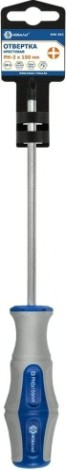 Отвертка крестовая Кобальт 646-362 ultra grip ph-2х150 мм cr-v, двухкомпонентная руко Отвертка крестовая Кобальт 646-362 ultra grip ph-2х150 мм cr-v, двухкомпонентная руко