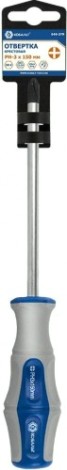 Отвертка крестовая Кобальт 646-379 ultra grip ph-3х150 мм cr-v, двухкомпонентная руко Отвертка крестовая Кобальт 646-379 ultra grip ph-3х150 мм cr-v, двухкомпонентная руко