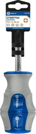 Отвертка крестовая Кобальт 646-393 ultra grip ph-2х38 мм cr-v, двухкомпонентная рукоя Отвертка крестовая Кобальт 646-393 ultra grip ph-2х38 мм cr-v, двухкомпонентная рукоя
