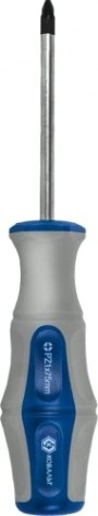 Отвертка крестовая Кобальт 646-409 ultra grip pz-1х75 мм cr-v, двухкомпонентная рукоя