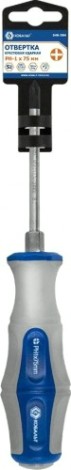 Отвертка крестовая Кобальт 646-584 ударная ultra grip ph-1x75 мм s2, двухкомпонентная