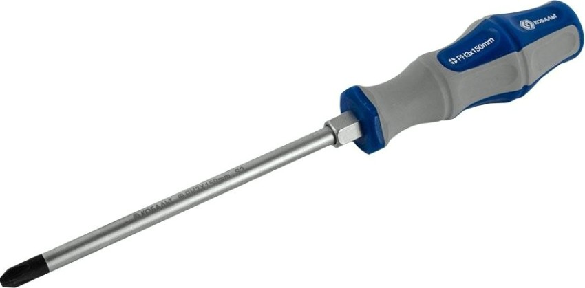 Отвертка крестовая Кобальт 646-614 ударная ultra grip ph-3x150 мм s2, двухкомпонентна