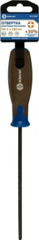 Отвертка крестовая Кобальт 912-090 polywood ph-1х150 мм cr-v, древесно-полимерная рук