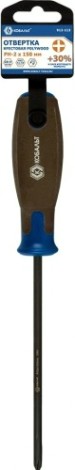 Отвертка крестовая Кобальт 912-113 polywood ph-2х150 мм cr-v, древесно-полимерная рук