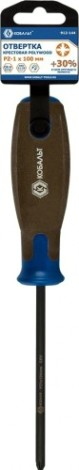 Отвертка крестовая Кобальт 912-144 polywood pz-1х100 мм cr-v, древесно-полимерная рук