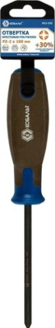 Отвертка крестовая Кобальт 912-151 polywood pz-2х100 мм cr-v, древесно-полимерная рук