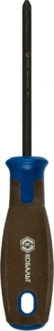 Отвертка крестовая Кобальт 912-151 polywood pz-2х100 мм cr-v, древесно-полимерная рук