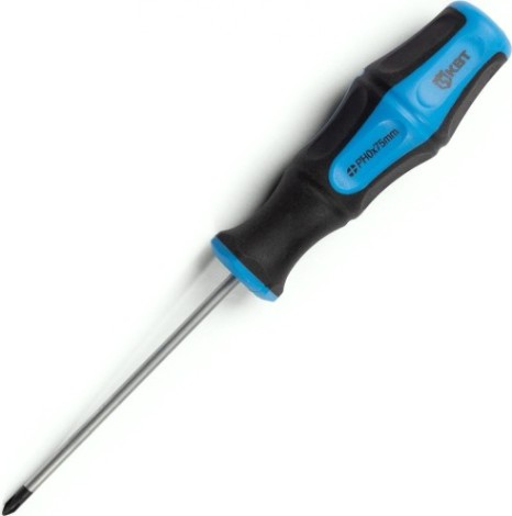 Отвертка крестовая КВТ МАСТЕР Phillips ph0*75 [77400]