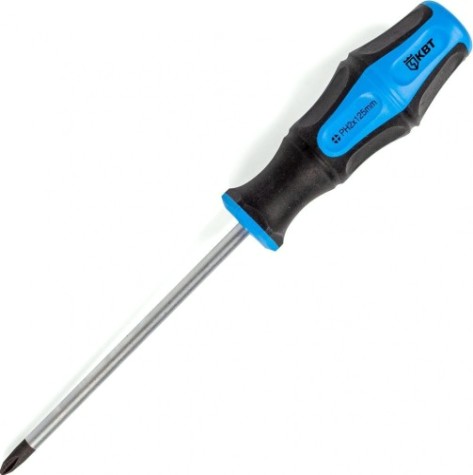 Отвертка крестовая КВТ МАСТЕР Phillips ph2*125 [77402]
