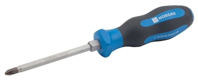 Отвертка крестовая Norgau PZ2x100 с ударным наконечником [062152220]
