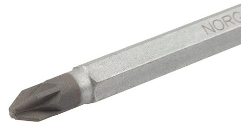 Отвертка крестовая Norgau PZ2x100 с ударным наконечником [062152220]