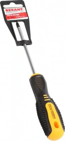 Отвертка крестовая REXANT PH 1х100 мм Cr-V двухкомпонентная рукоятка [12-4727]