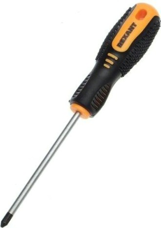 Отвертка крестовая REXANT PH 1х75 мм Cr-V двухкомпонентная рукоятка [12-6404]
