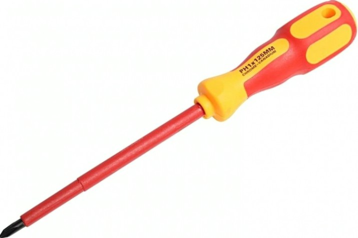 Отвертка крестовая REXANT PH1х125 мм диэлектрическая до 1000В [12-4717]