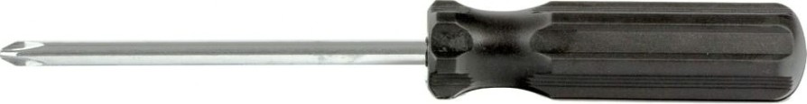 Отвертка крестовая Sparta ph2х100 мм, углеродистая сталь, черная рукоятка [13213]