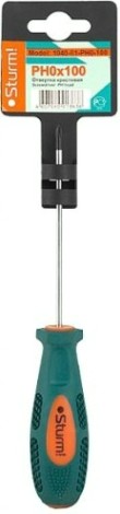 Отвертка крестовая Sturm 1040-01-PH0-100 ph0x100мм, магнит. наконечник