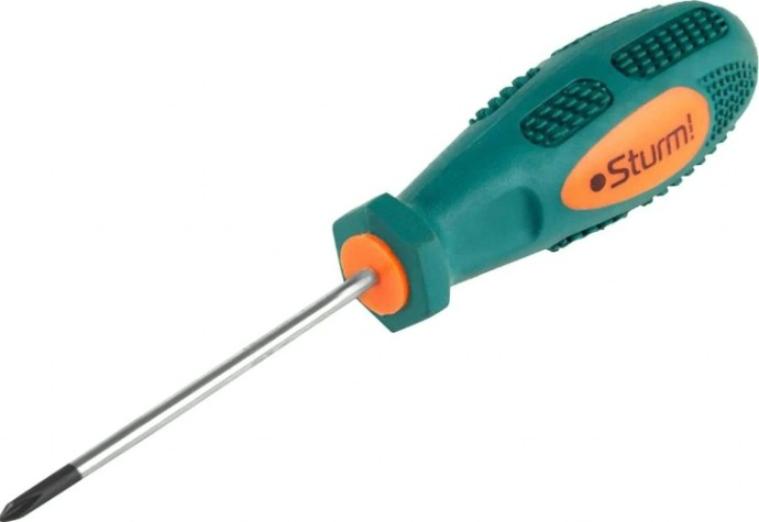 Отвертка крестовая Sturm 1040-01-PH0-75 ph0x75мм, магнит. наконечник