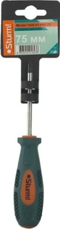 Отвертка крестовая Sturm 1040-01-PH1-75 ph1x75мм, магнит. наконечник Отвертка крестовая Sturm 1040-01-PH1-75 ph1x75мм, магнит. наконечник