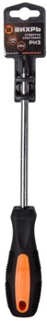 Отвертка крестовая ВИХРЬ PH3, 150 мм [73/6/2/3]
