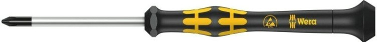 Отвертка крестовая WERA Kraftform Micro 1550 PH ESD PH 1 х 80 мм WE-030112 [WE-030112]
