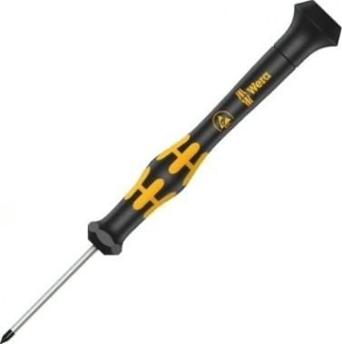 Отвертка крестовая WERA Kraftform Micro 1572 PH ESD "Microstix" 00 х 40 мм WE-030081 [WE-030081]