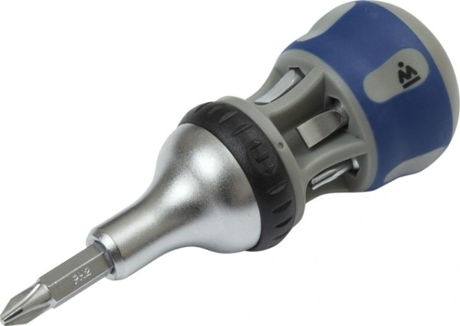 Отвертка МАСТАК 049-7B со сменными вставками (битами), 7 в 1