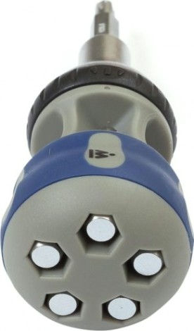 Отвертка МАСТАК 049-7B со сменными вставками (битами), 7 в 1