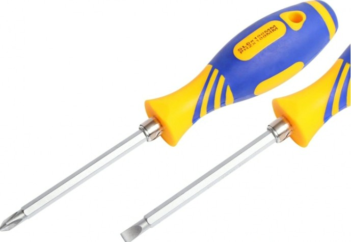 Отвертка REXANT 12-4741 двухсторонняя PH2xSL6 стержень 120 мм