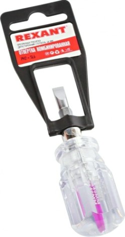 Отвертка REXANT 12-4743 двухсторонняя PH2xSL6 стержень 40 мм