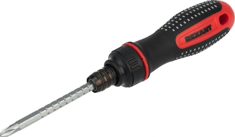 Отвертка REXANT 12-4745 двухсторонняя PH2xSL6 стержень 120 мм
