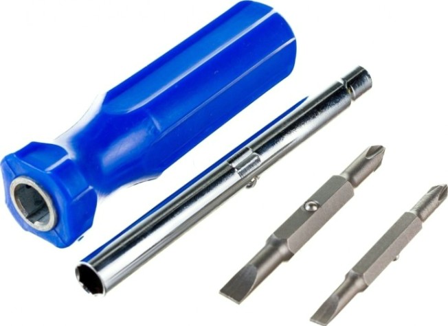 Отвертка с битами DEKO BS04 универсальная 4 в 1 (4 предмета) [065-0331]