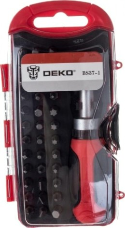 Отвертка с битами DEKO BS37-1 набором бит (37 предметов) [065-0505]